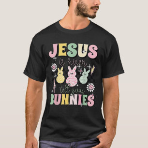 Jesus ist auferstanden, erzähle dir Bunnies Religi T-Shirt