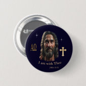 Jesus ist bei dir button (Vorne & Hinten)