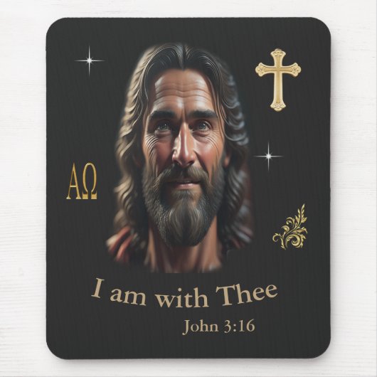 Jesus ist bei dir mousepad (Vorne)