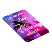 Jesus ist bei mir | Beach Palm Tree Farbenfrohe Ma Magnet (Rechte Seite)