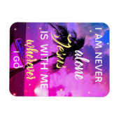 Jesus ist bei mir | Beach Palm Tree Farbenfrohe Ma Magnet (Horizontal)