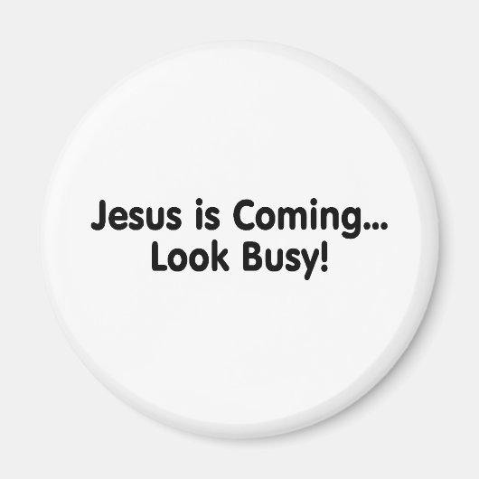 Jesus ist beschäftigt magnet (Vorne)