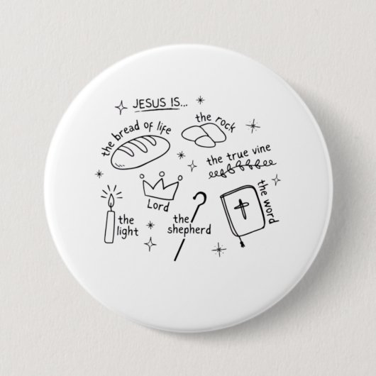 Jesus ist... button (Vorderseite)