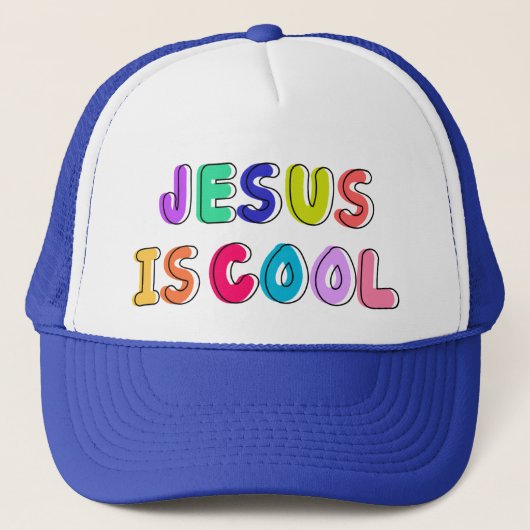 Jesus ist Cool Truckerkappe (Vorderseite)