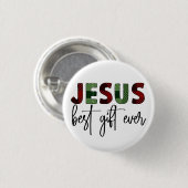 Jesus ist das beste Geschenk aller Zeiten, Christl Button (Vorne & Hinten)