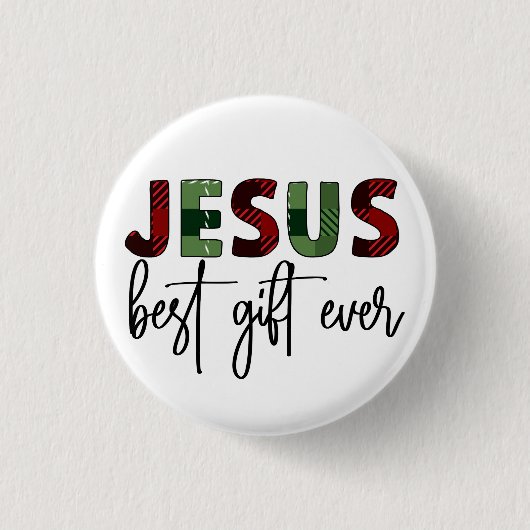 Jesus ist das beste Geschenk aller Zeiten, Christl Button (Vorderseite)