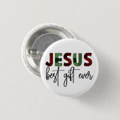 Jesus ist das beste Geschenk aller Zeiten, Christl Button (Vorne & Hinten)
