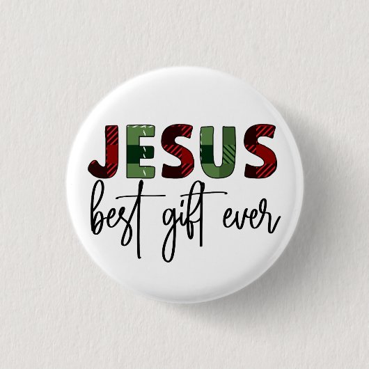 Jesus ist das beste Geschenk aller Zeiten, Christl Button (Vorderseite)