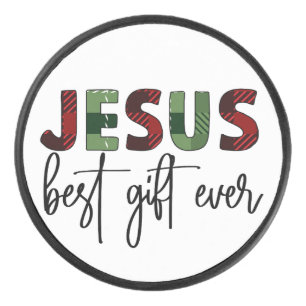 Jesus ist das beste Geschenk aller Zeiten, Christl Eishockey Puck