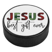 Jesus ist das beste Geschenk aller Zeiten, Christl Eishockey Puck (3/4)