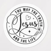 Jesus ist das beste Geschenk aller Zeiten, Christl Etiketten (Design 1)