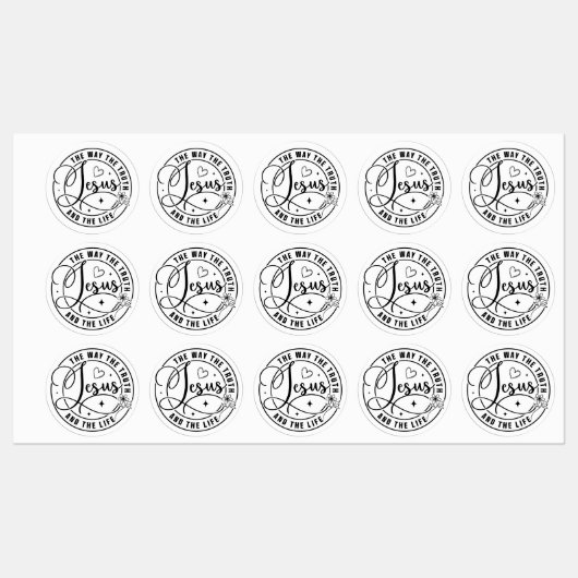 Jesus ist das beste Geschenk aller Zeiten, Christl Etiketten (Blatt)