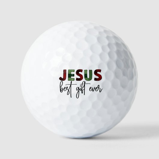 Jesus ist das beste Geschenk aller Zeiten, Christl Golfball (Vorderseite)