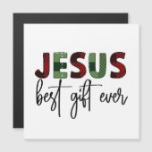 Jesus ist das beste Geschenk aller Zeiten, Christl Magnetkarte (Vorne/Hinten)
