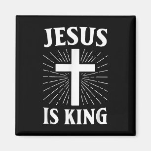 Jesus ist das Christliche Glaubenskreuz Magnet