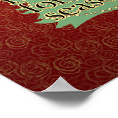 Jesus ist das Christliche Weihnachtsfest Poster (Ecke)