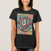 Jesus ist das Comic-Design meiner Heldenfrauen T-Shirt (Vorderseite)