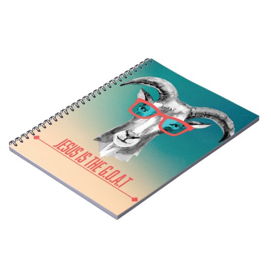 Jesus ist das G.O.A.T Notizblock (Linke Seite)