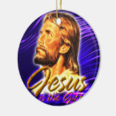 Jesus ist das Geschenk 2 und 3 Keramikornament (Links)