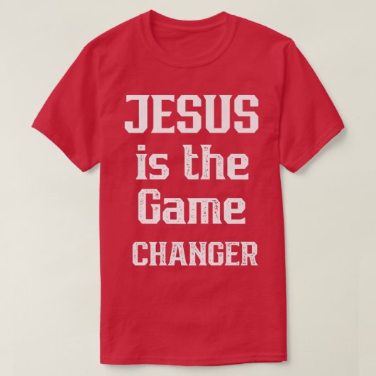 JESUS IST DAS GRAFIK-DESIGN FÜR DIE SPIELVERÄNDERU T-Shirt (Design vorne)