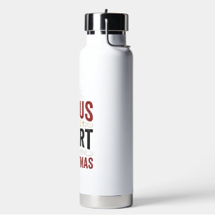 Jesus ist das Herz des Weihnachten Vintage-Shirt Trinkflasche