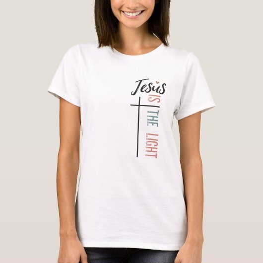 Jesus ist das inspirierende Glaubensdesign T-Shirt (Vorderseite)