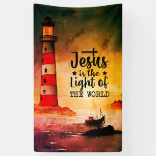 Jesus ist das Licht der Welt-Bibelverse Banner