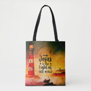 Jesus ist das Licht der Welt-Bibelverse Tasche