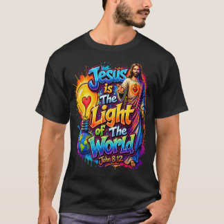 Jesus ist das Licht der Welt Christliche Bibel T-Shirt