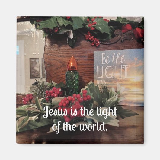 Jesus ist das Licht der Welt. Magnet (Vorne)