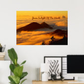 "Jesus ist das Licht der Welt" Poster (Heimbüro)