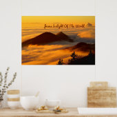 "Jesus ist das Licht der Welt" Poster (Küche)