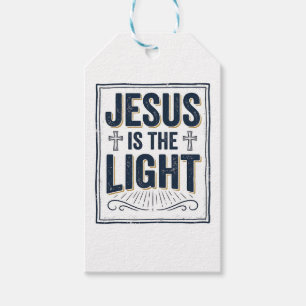 Jesus ist das Licht Vintage-Christen-Shirt Geschenkanhänger