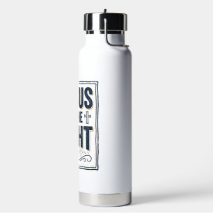 Jesus ist das Licht Vintage-Christen-Shirt Trinkflasche