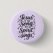 Jesus ist das Lied Button (Vorderseite)