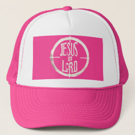 Jesus ist das Lord Pink-Logo Truckerkappe