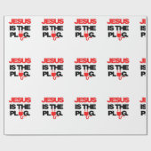 Jesus ist das Plug Wrapping Geschenkpapier (Flach)