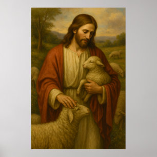 Jesus ist das Shephard #4™ LDS Wall Art Poster