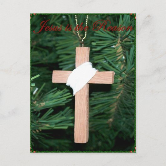 Jesus ist das Vernunftkreuz Postkarte (Vorderseite)