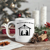 Jesus ist das wahre Geschenk Weihnachtskrippe Kaffeetasse