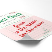 Jesus ist das Weihnachtsgebäck des Karos Poster (Ecke)