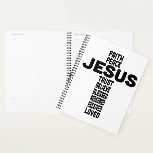 Jesus ist das zentrale Kreuz Design Planer (Anzeige)