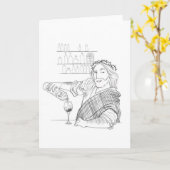 Jesus ist dein Barkeeper Grußkarten Karte (Gelbe Blume)