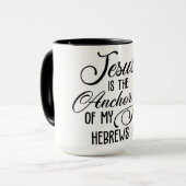 Jesus ist der Anker meines Souls/Hebräer 6:19 Tasse (Vorderseite Links)