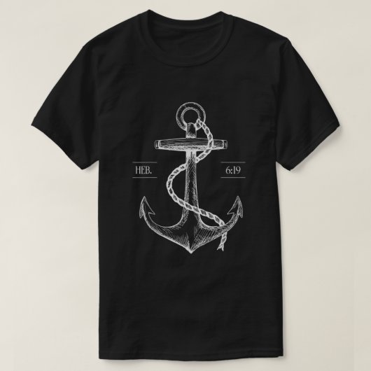 Jesus ist der Anker meines Souls Hoffnung Der Glau T-Shirt (Design vorne)