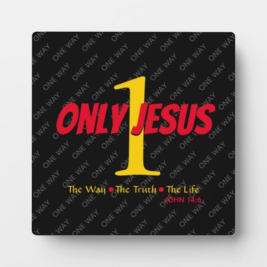 Jesus ist der Christliche Weg Fotoplatte (Vorderseite)