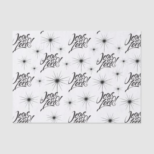 Jesus ist der Christliche Weihnachtsgott Seidenpapier (Vorderseite)