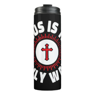Jesus ist der einzige Weg Christentum Thermosbecher