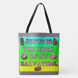 Jesus ist der Felsen meiner Rettung Tasche