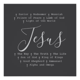 "Jesus ist der Glaube" Poster